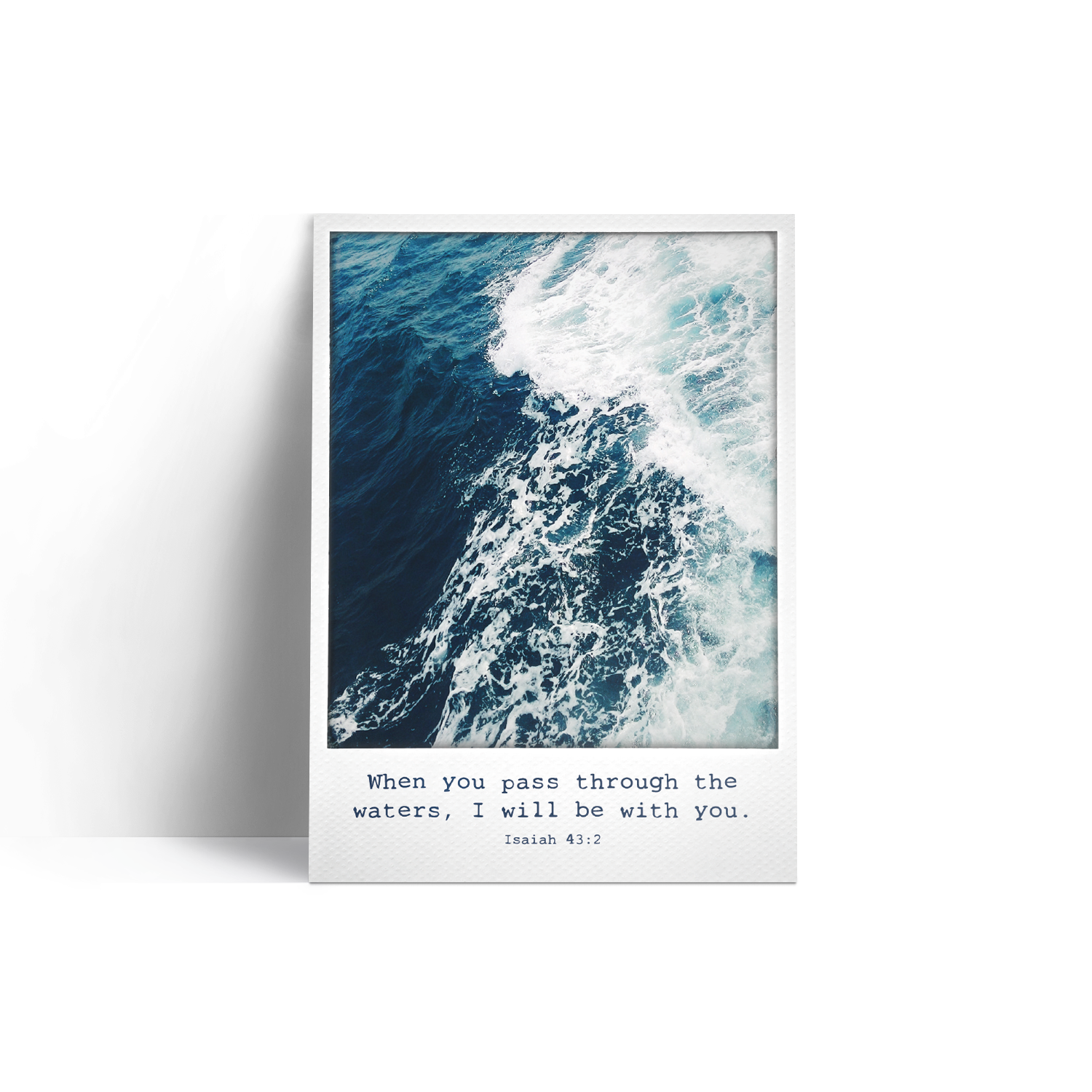 Postkarte: Polaroid - Waves
